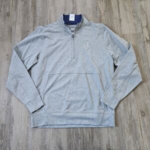 NWT B. Draddy Men's Gray Russel Quarter-Zip Golf Pullover Sweatshirt Large